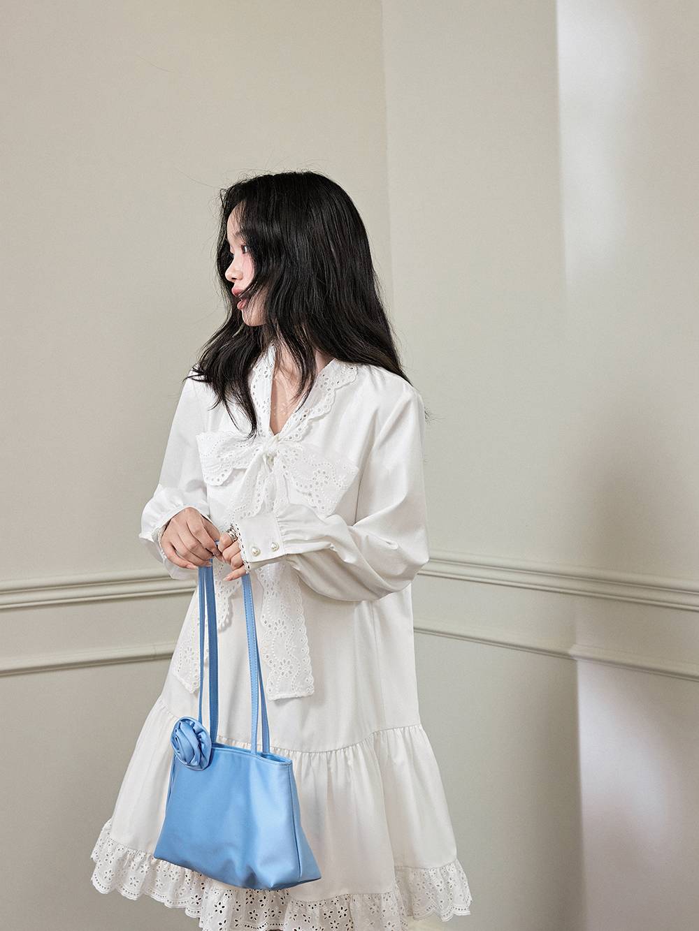 Front-tie Ribbon Dress – KUOSE.com