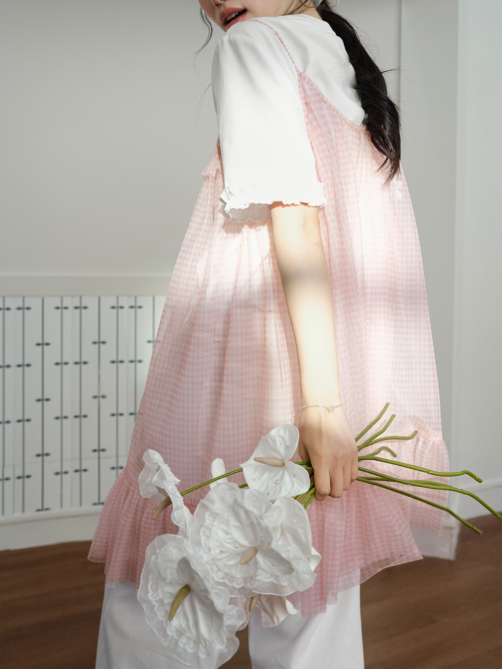 Pink Layered Dress Set  KUOSE.com
