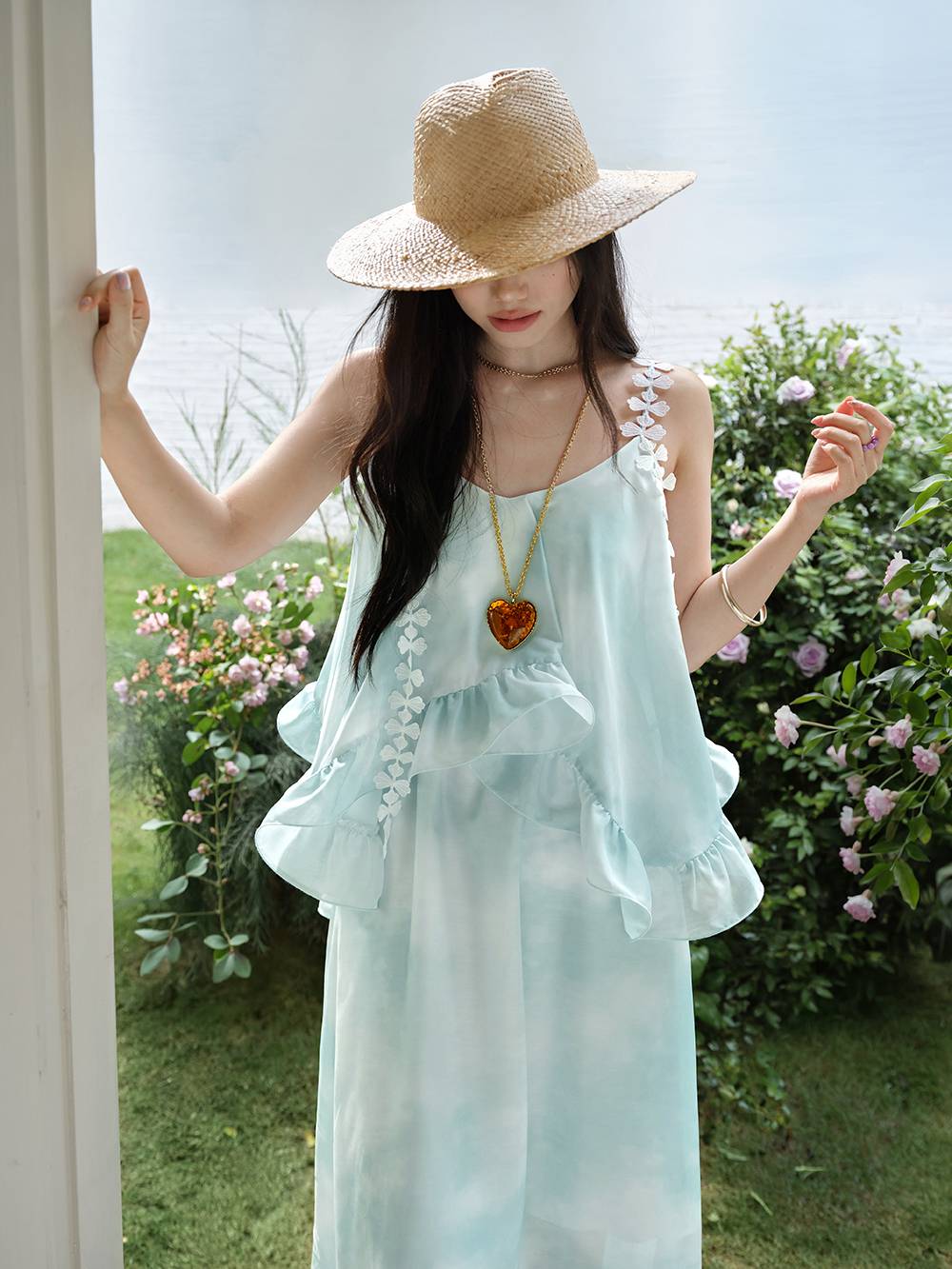 Gradient Layered Look Cami Dress KUOSE.com Gradient Layered Look Cami Dress KUOSE.com