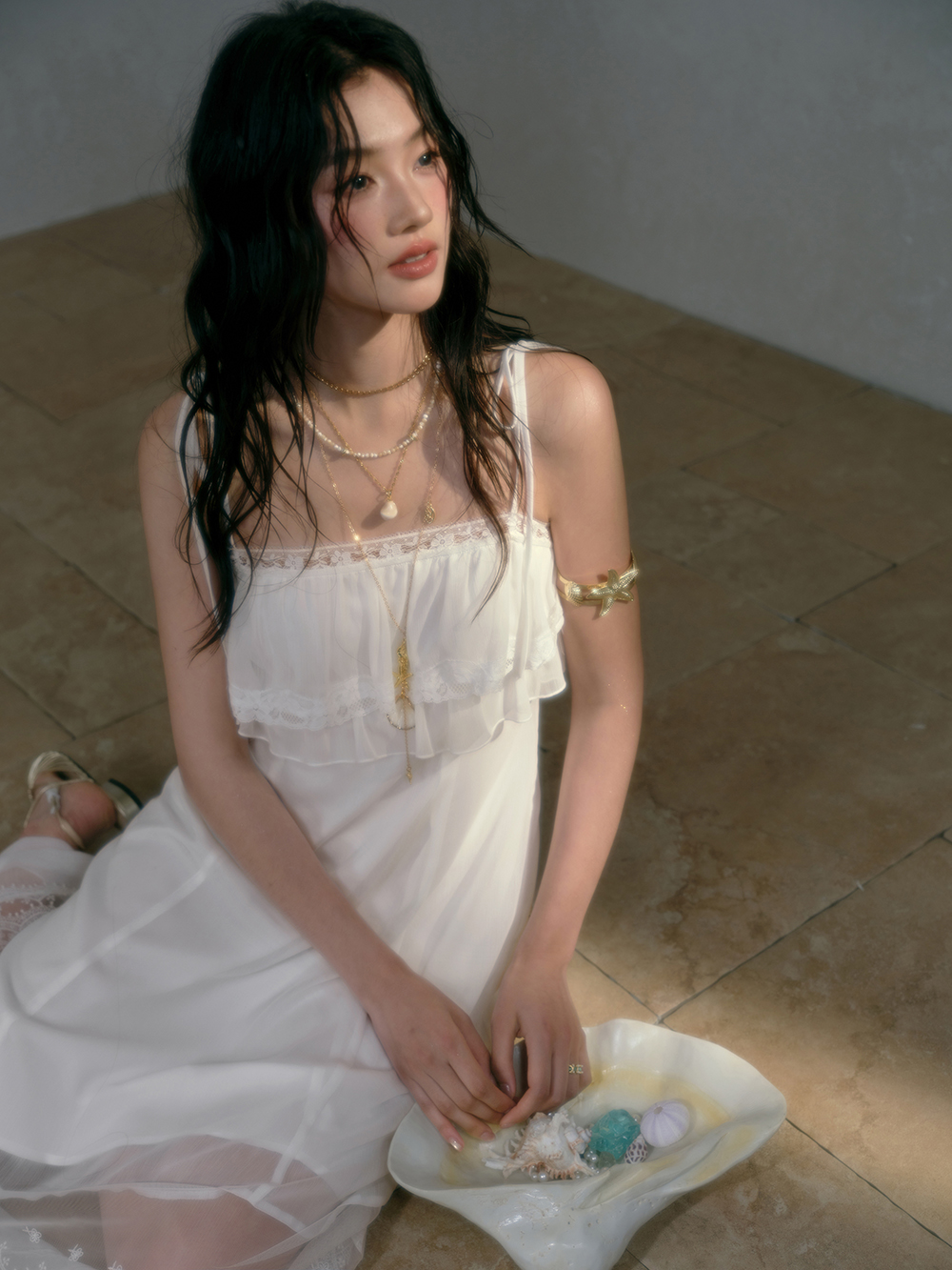 Tiered Lace Cami Dress – KUOSE.com