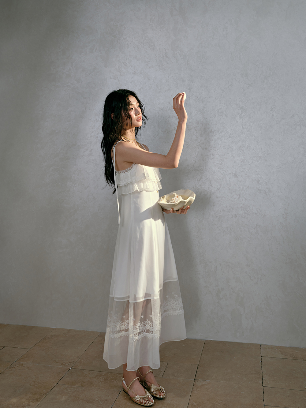 Tiered Lace Cami Dress – KUOSE.com