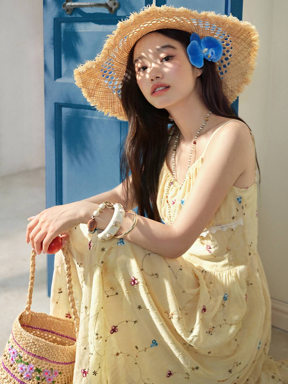 floral cami maxi dress Hailee Elegant Floral Cami Maxi Dress Grayson & Porter