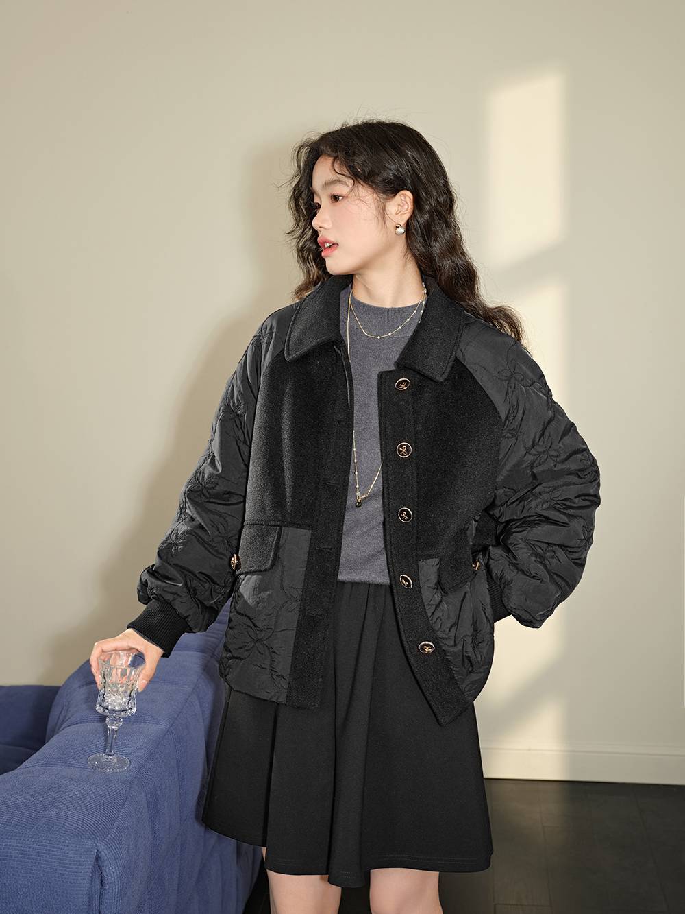 Embroidered Padded Jacket – KUOSE.com Embroidered Padded Jacket – KUOSE.com