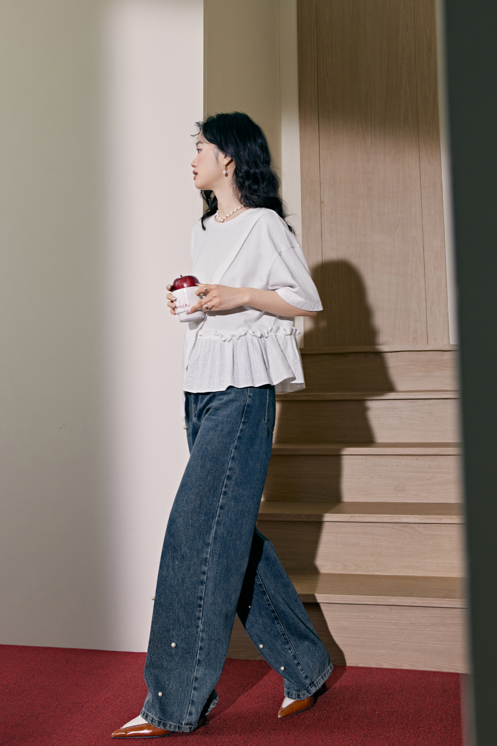 soor ploom 5y Imelda Blouse， Cloud イメルダ