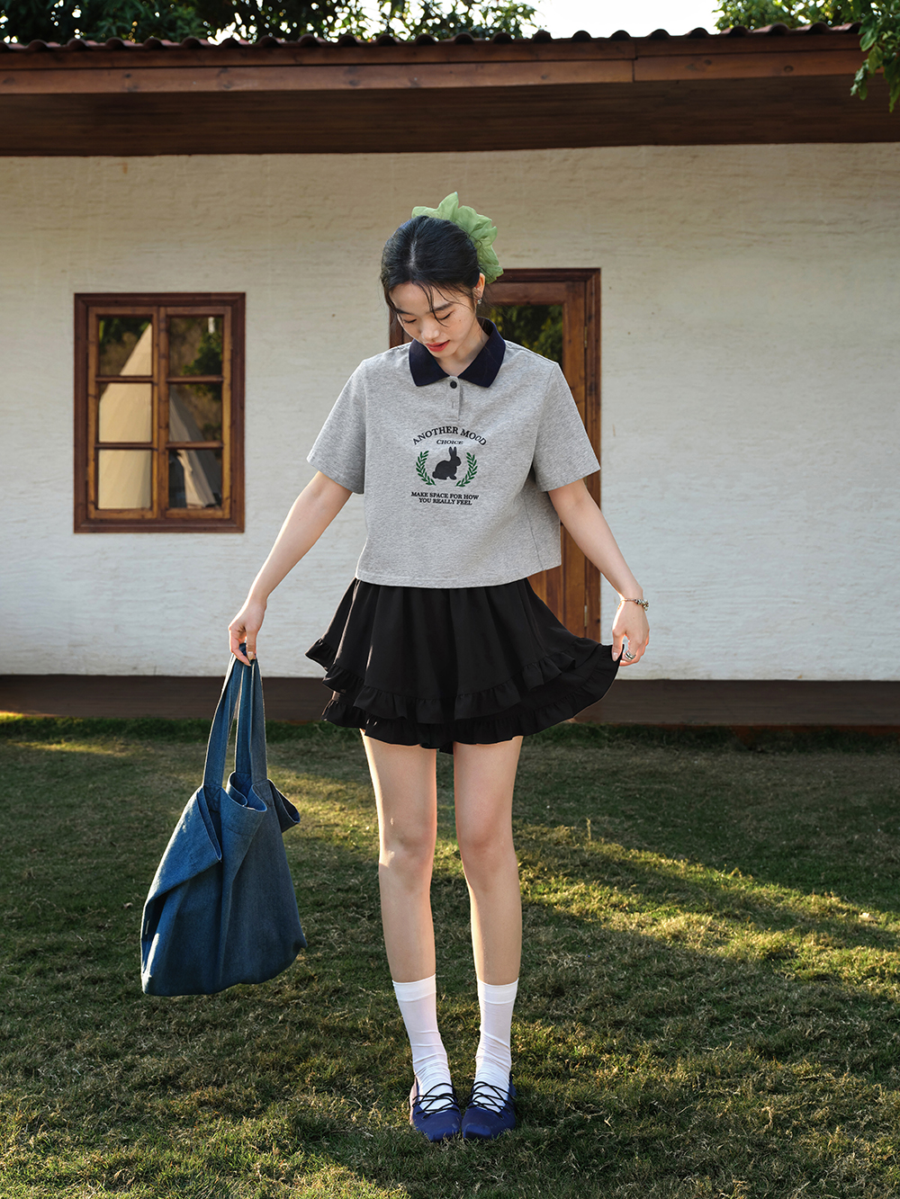 Collared Rabbit T-shirt