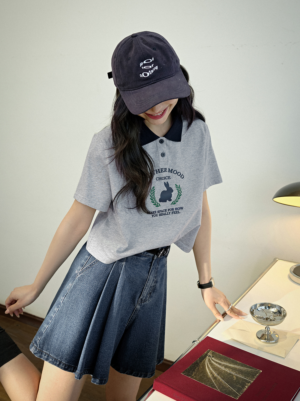 Collared Rabbit T-shirt