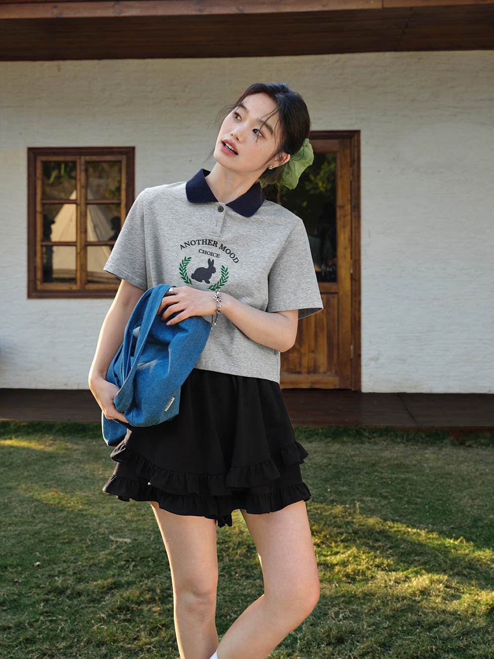 Collared Rabbit T-shirt