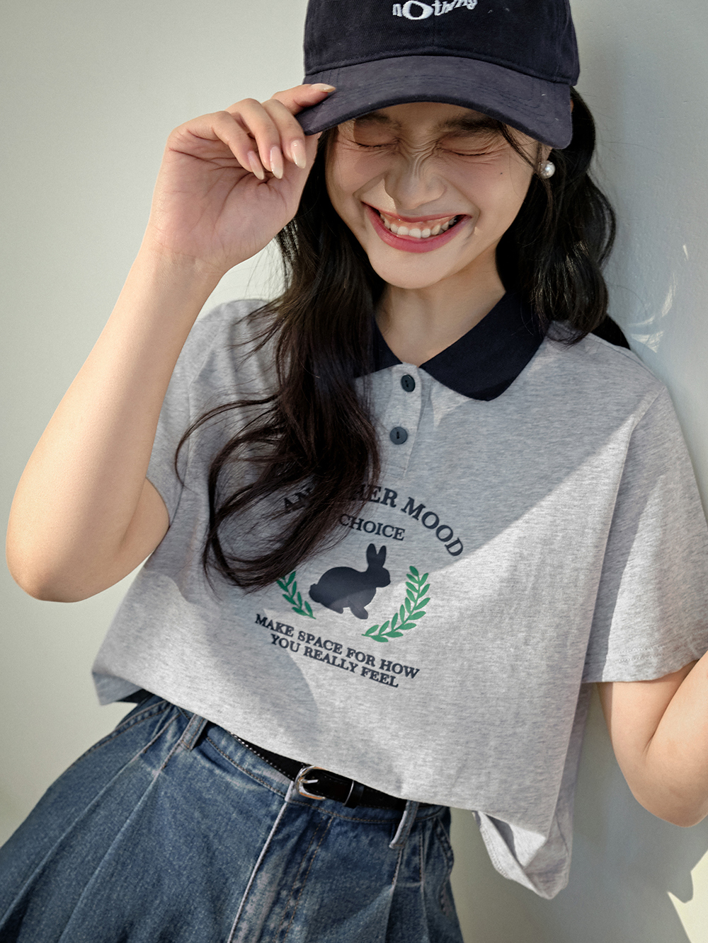 Collared Rabbit T-shirt