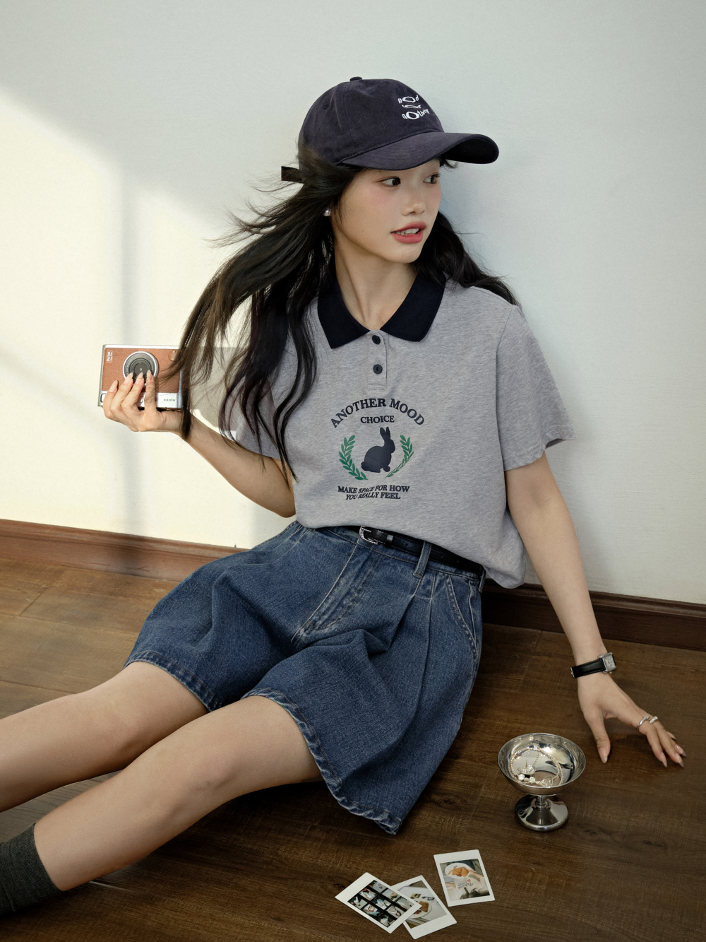 Collared Rabbit T-shirt
