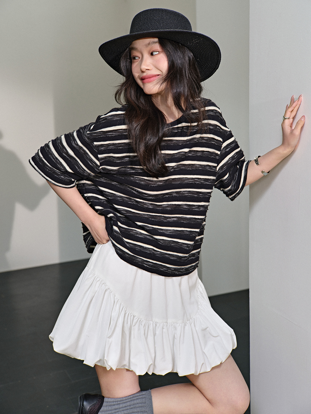 ZTMY Striped shirts Lサイズ Oversized striped t-shirt – KUOSE.com