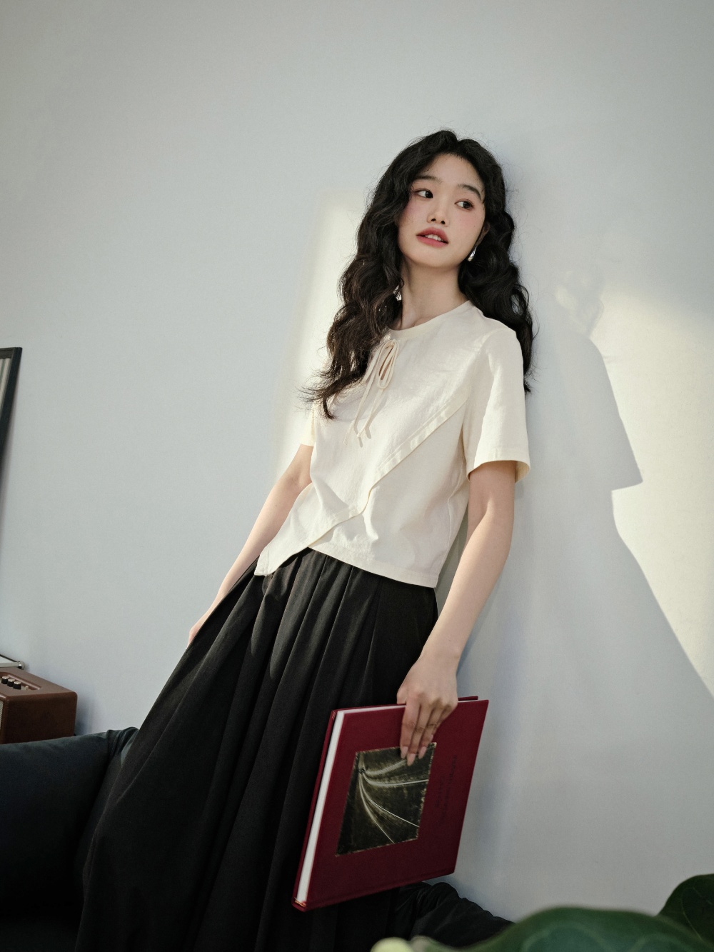 ANDMARY Silk ribbon tops ANDMARY】Shayla ribbon tops