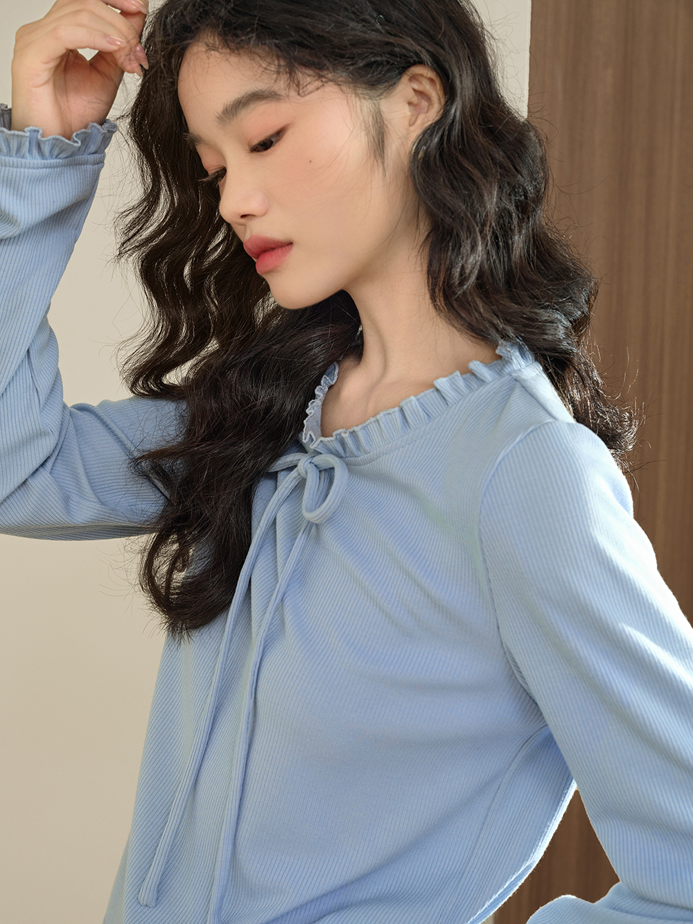 Ruffle Ribbon Top – KUOSE.com Ruffle Ribbon Top – KUOSE.com