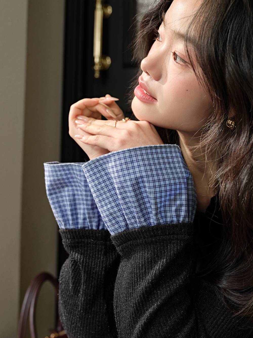 ANDMARY】Nana ribbon oneshoulder tops