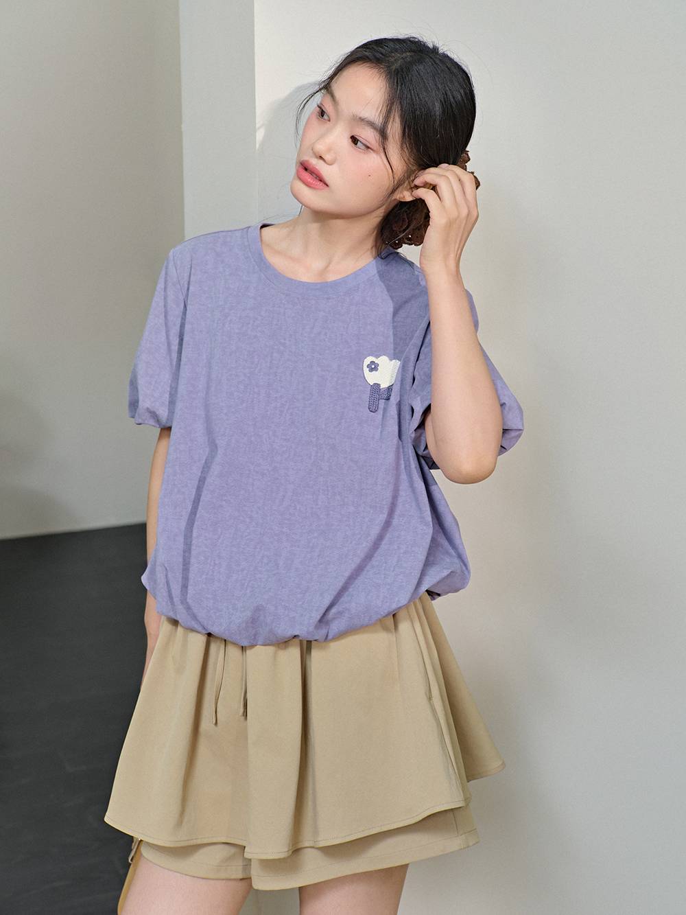 bubble hem top new look