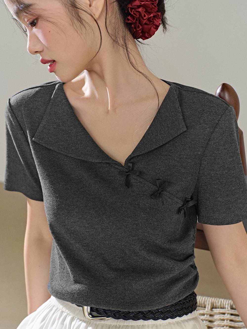 Asymmetrical Hem Top – KUOSE.com Asymmetrical Hem Top – KUOSE.com