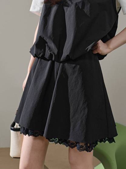 Fake Two-piece Top and Skirt – KUOSE.com Fake Two-piece Top and Skirt – KUOSE.com