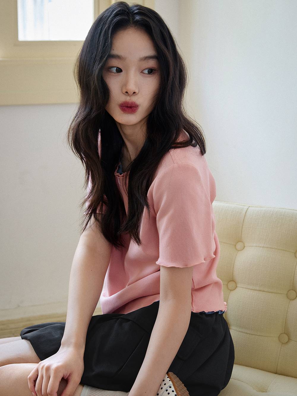 【COSYHARU】AS Look Linen Knit Linen Open Knit Sweater – SUNROOM