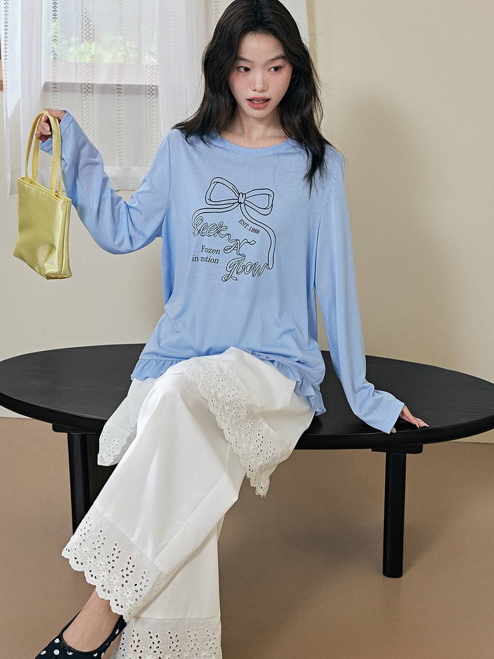 Yellow Long Sleeve Top – KUOSE.com