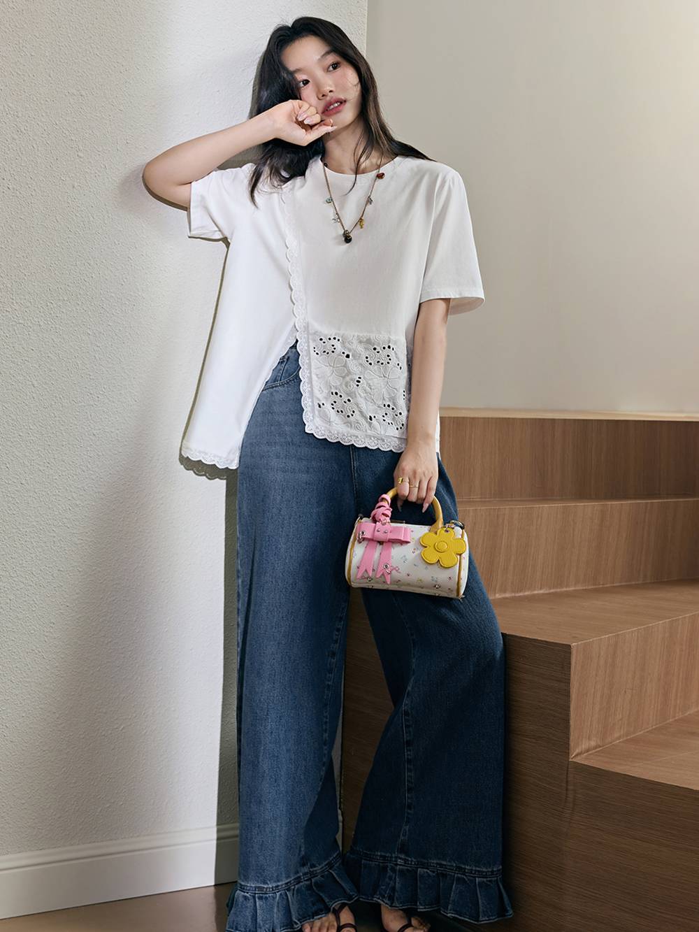 Asymmetrical Hem T-shirt – KUOSE.com