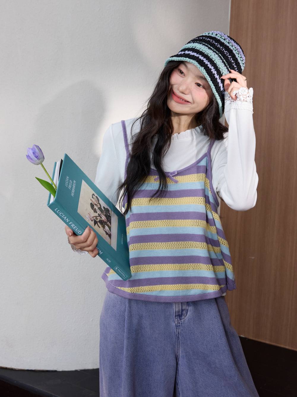 kuose ストライプ　トップス Striped Blouse – KUOSE.com