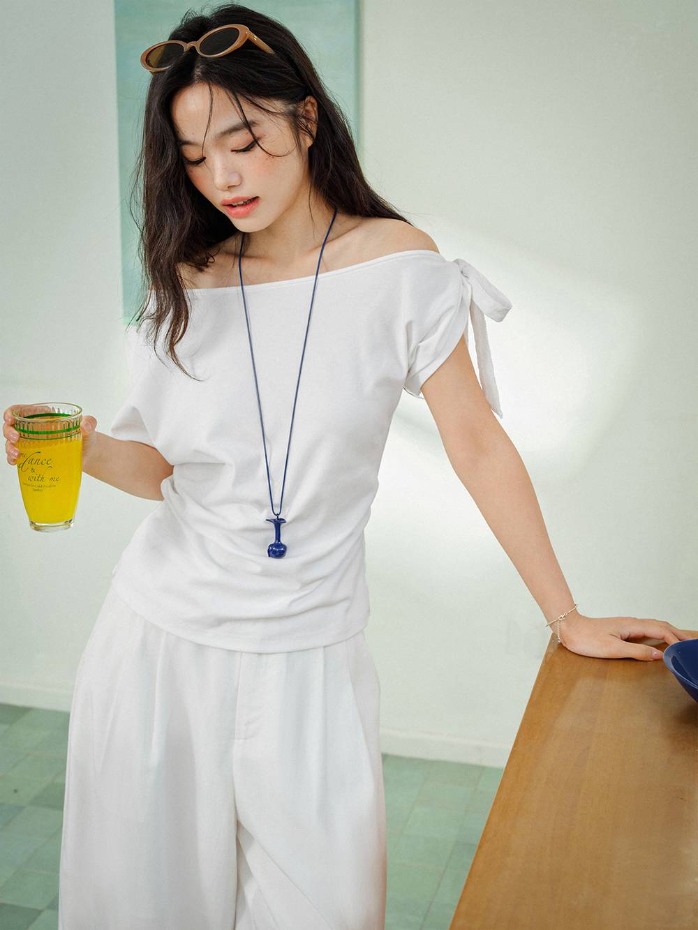 One Shoulder Bow Tie Top – KUOSE.com