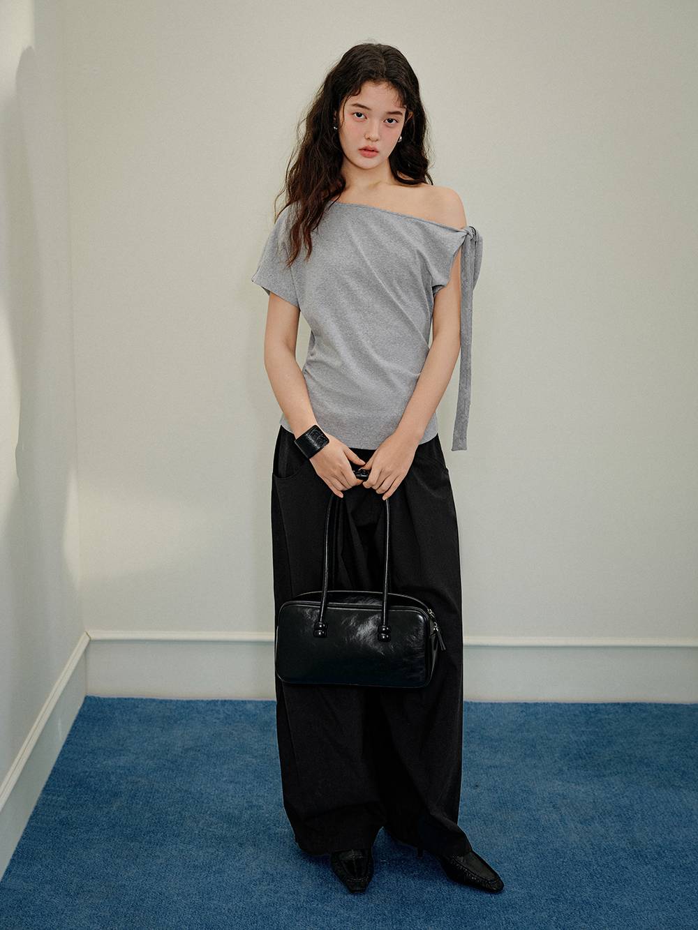 One Shoulder Bow Tie Top – KUOSE.com