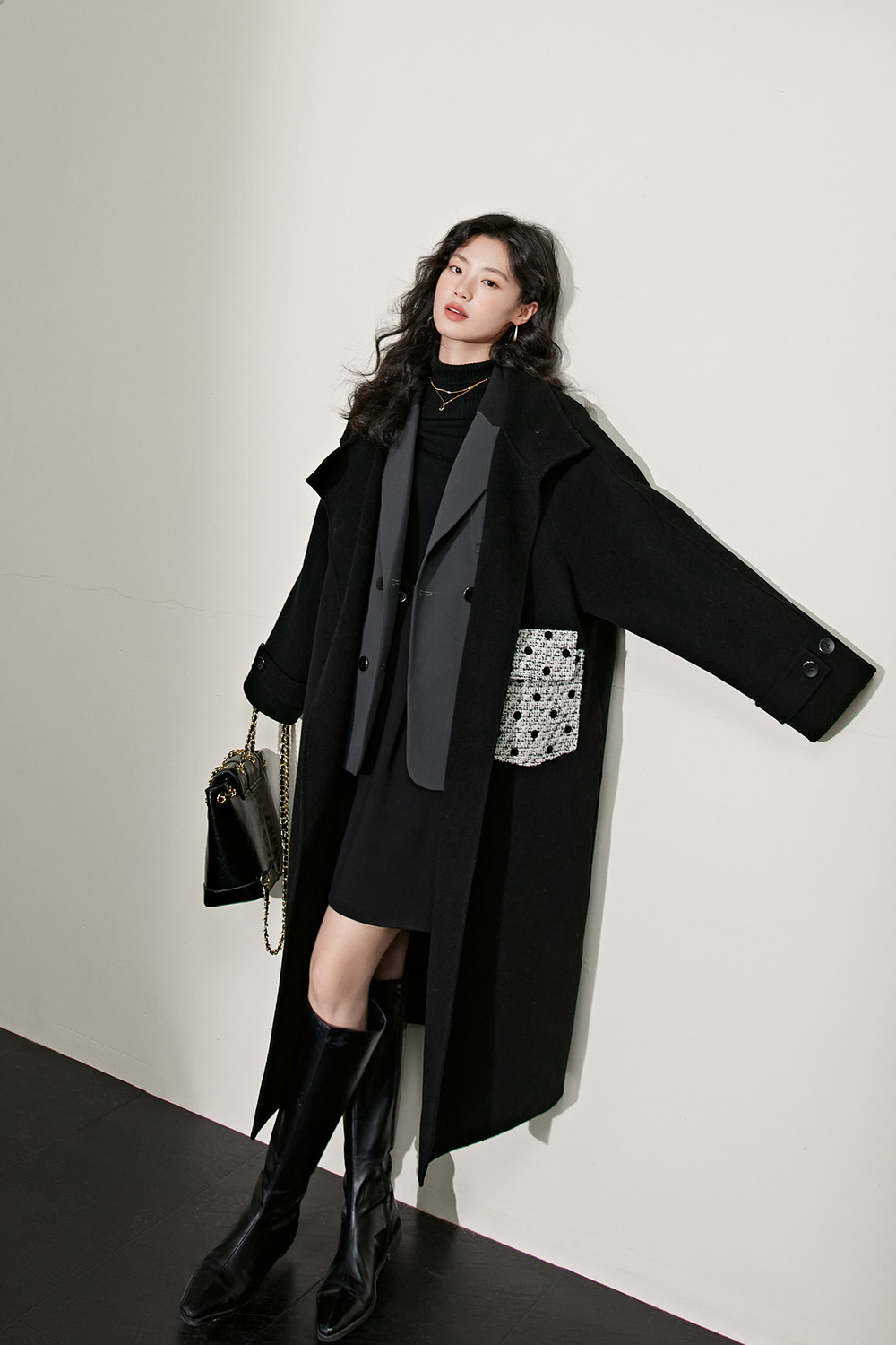 kouse ロングウールコート 黒 【公式通販】