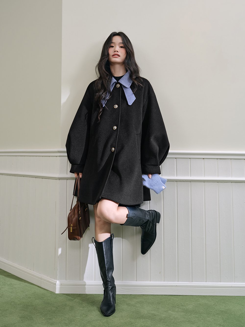 KUOSE リボンカラーコート Bow Collar Coat – KUOSE.com