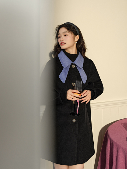 直営品【KUOSE】韓国ブランド リボンカラーコート 関税込 リボンカラーコート – KUOSE.com