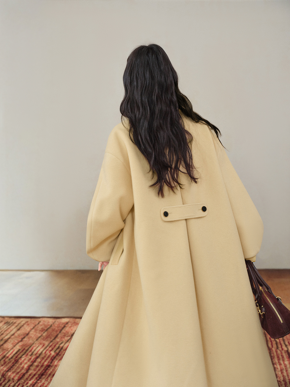 ファンネルネックウールブレンドコート – KUOSE.com