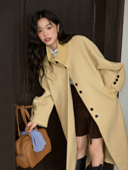 【美品・新品】kuose ファンネルネックウールブレンドコート 正規品 ファンネルネックウールブレンドコート – KUOSE.com