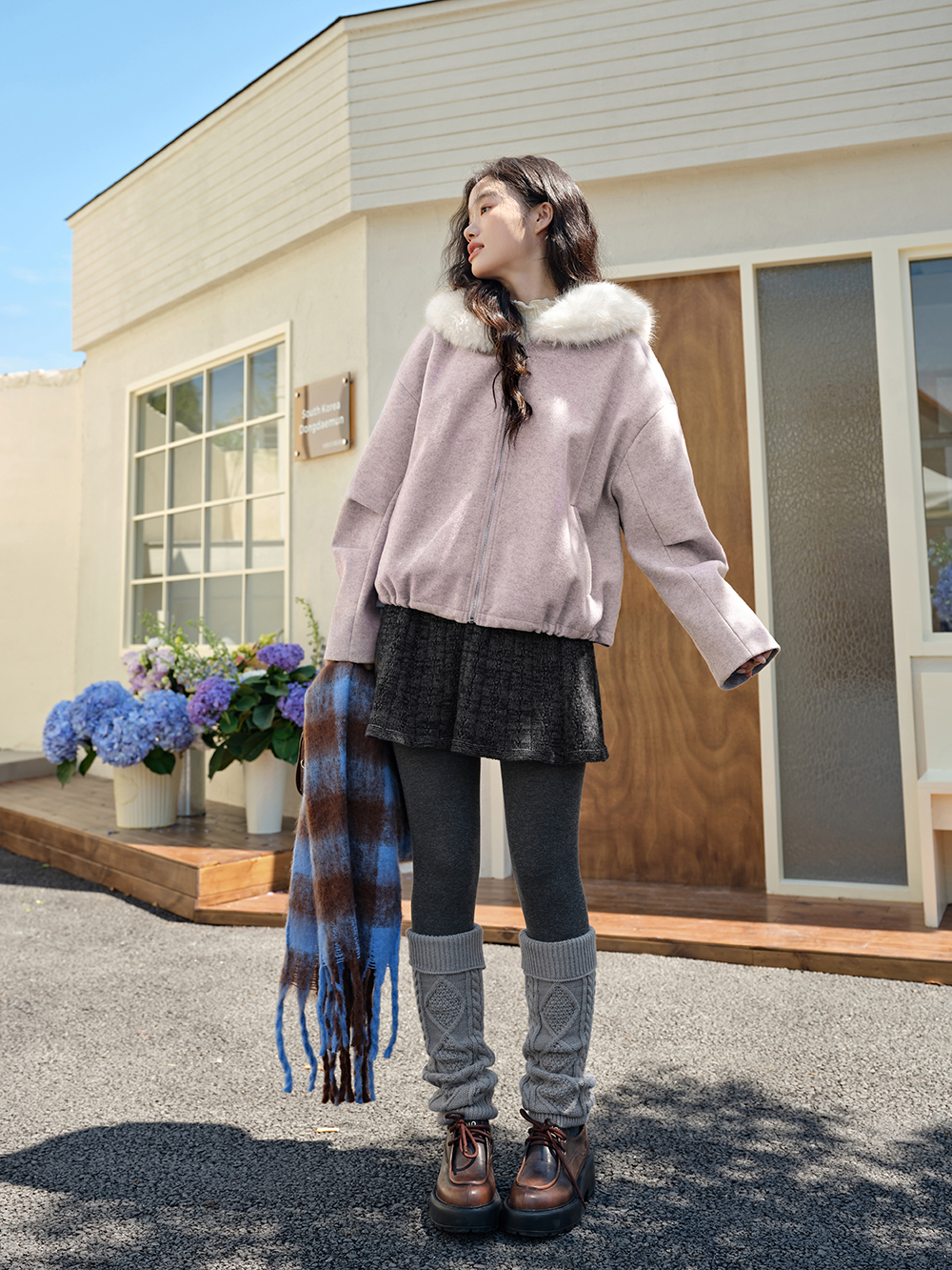 Detachable Faux Fur Hooded Jacket – KUOSE.com