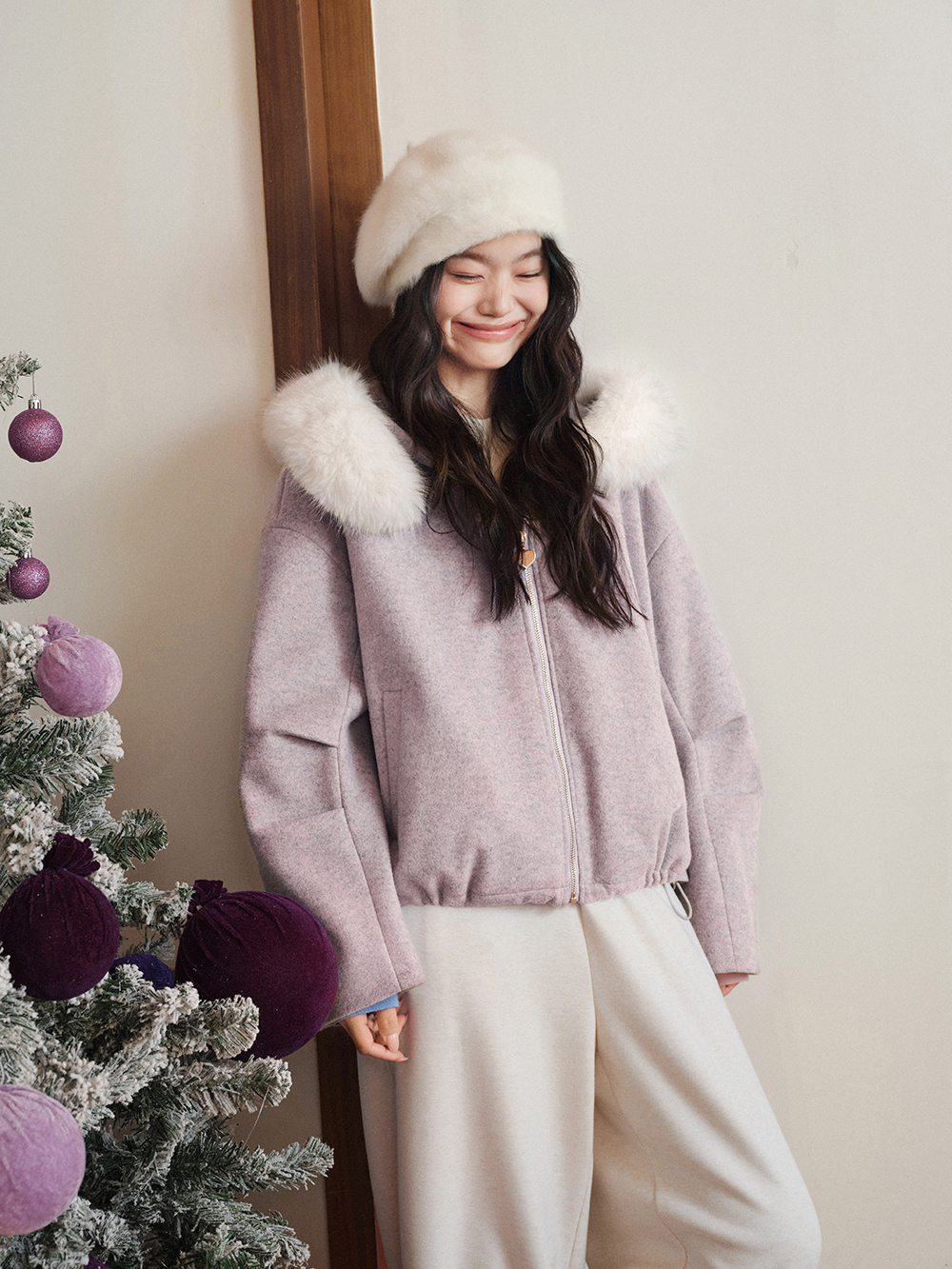 Detachable Faux Fur Hooded Jacket – KUOSE.com