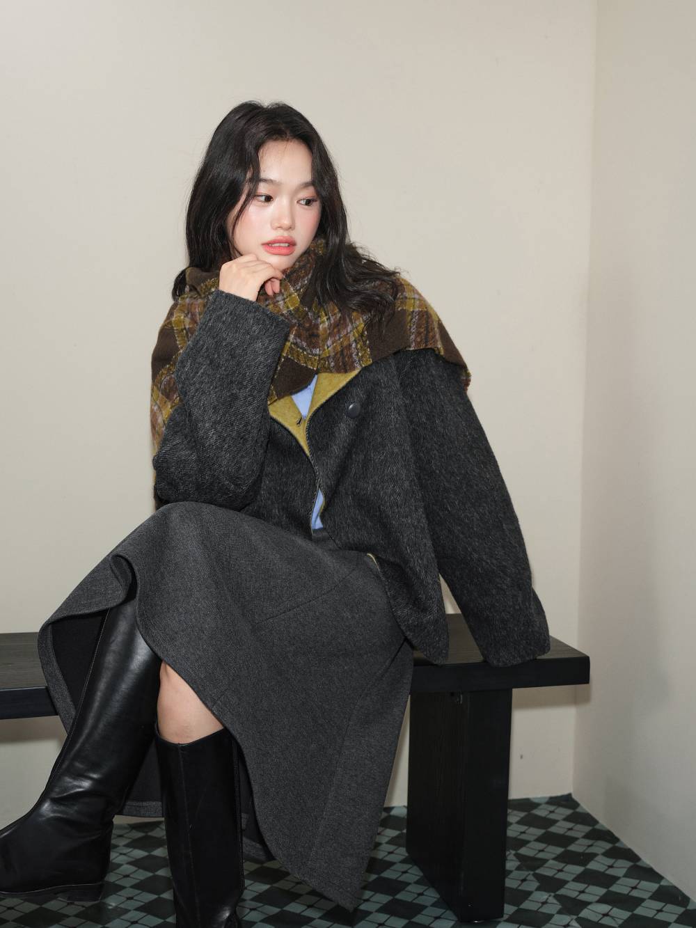 KUOSE Mサイズ ロングコート 黒と青 コート – KUOSE.com