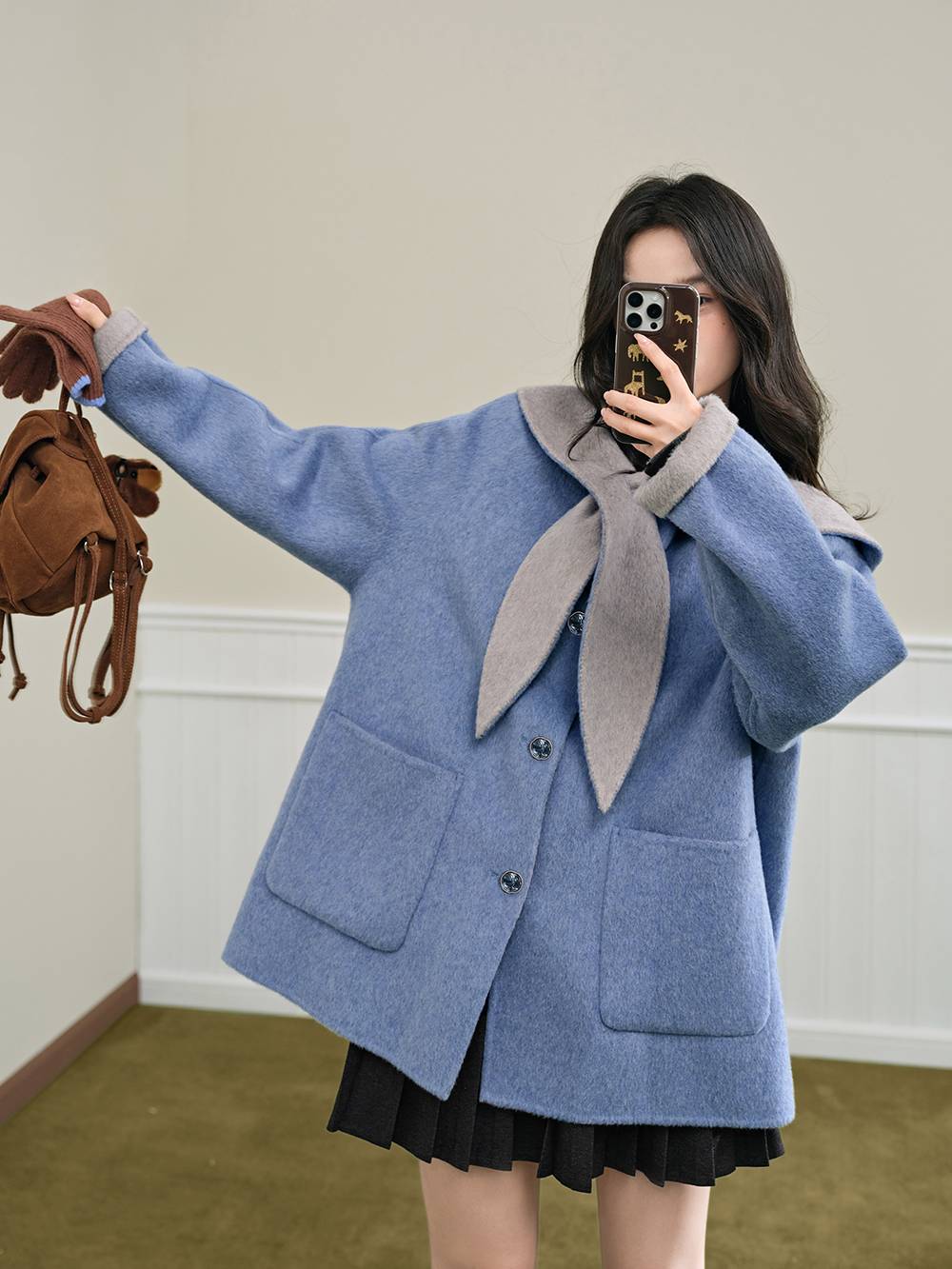 フード付きミッドレングスコート – KUOSE.com