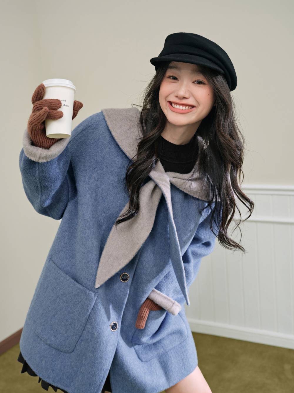 Hooded Mid-Length Coat – KUOSE.com
