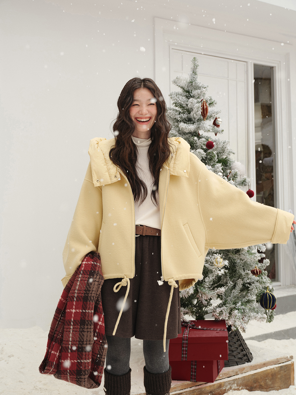 Hooded Yellow Coat – KUOSE.com
