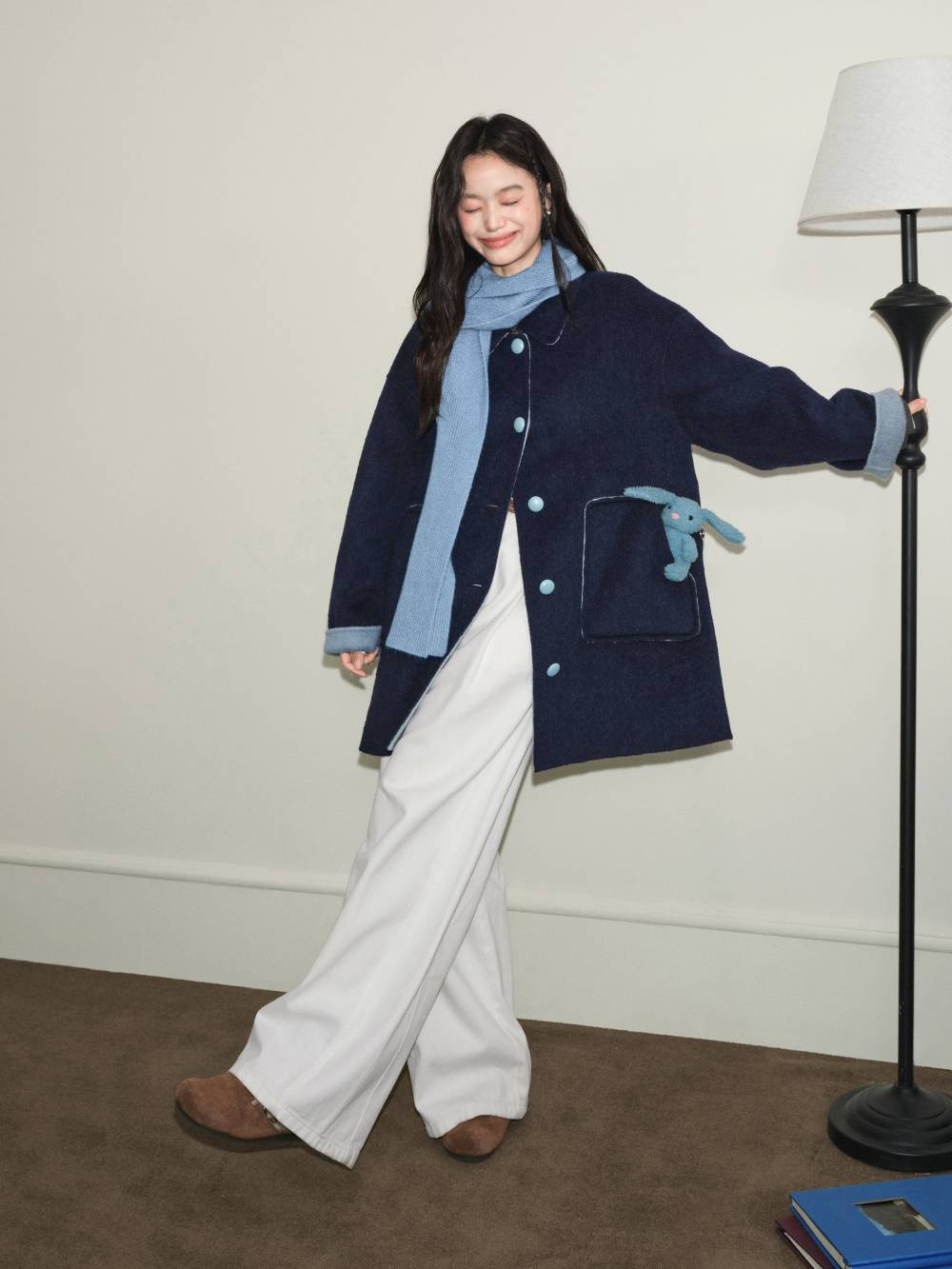 KUOSE Mサイズ ロングコート 黒と青 KUOSE Mサイズ ロングコート 黒と青 - メルカリ