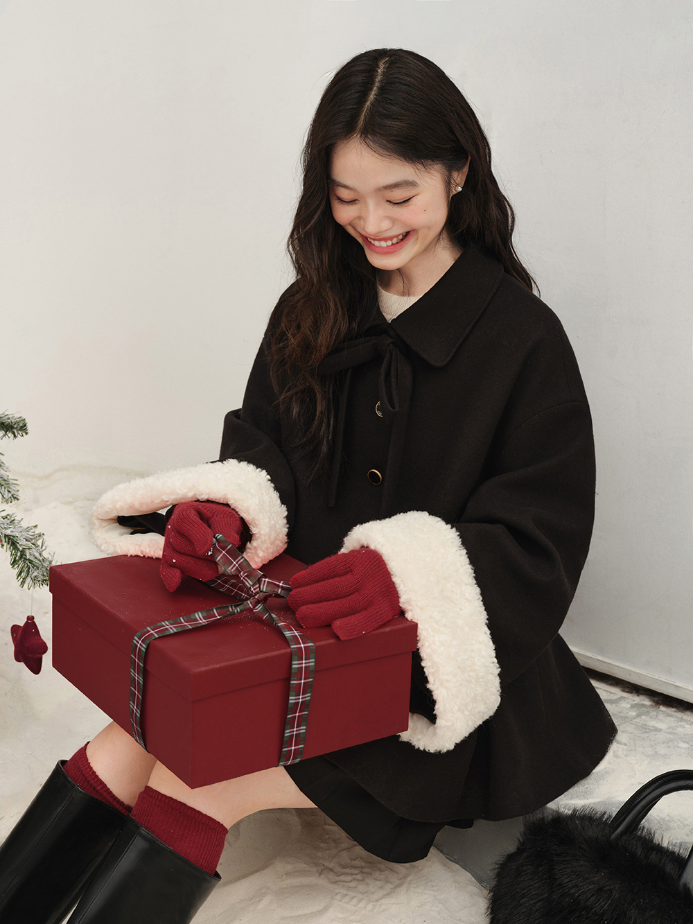 リボンタイミドル丈コート – KUOSE.com