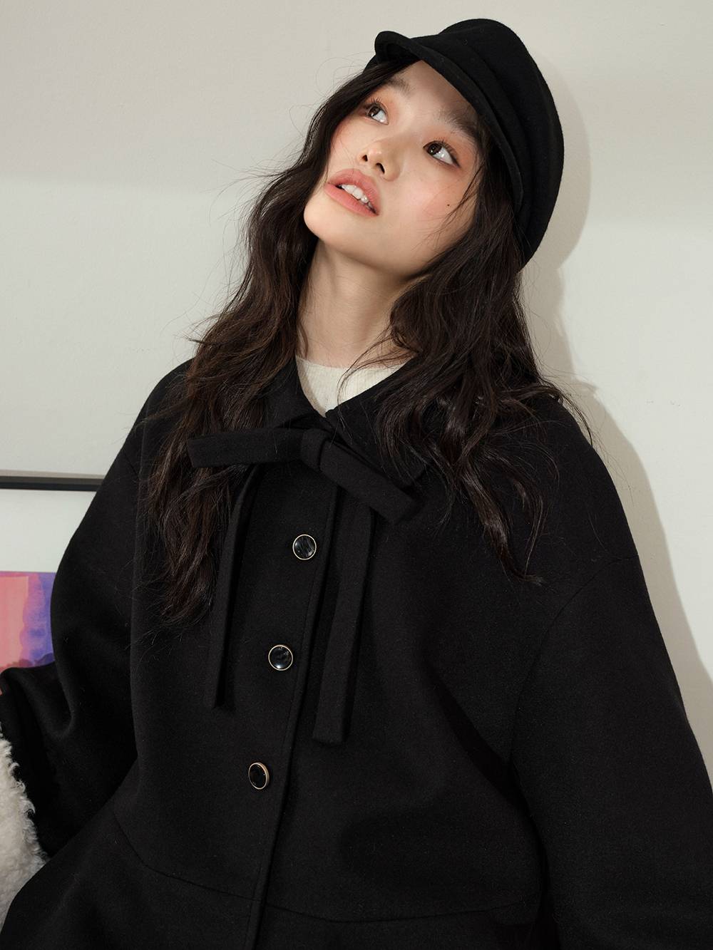 リボンタイミドル丈コート – KUOSE.com