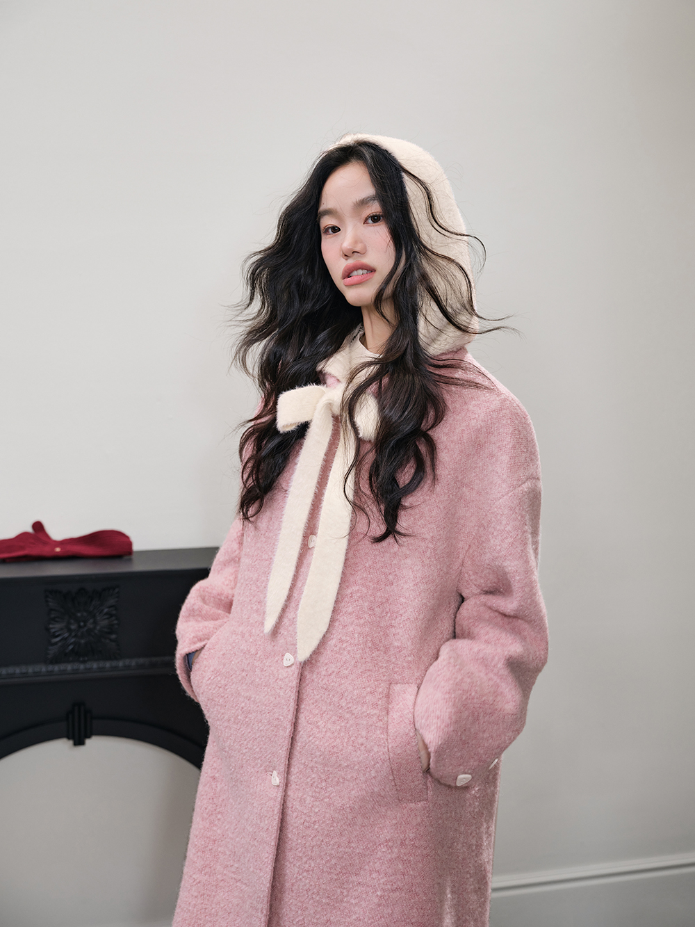 Detachable Hood Wool-Blend Coat – KUOSE.com