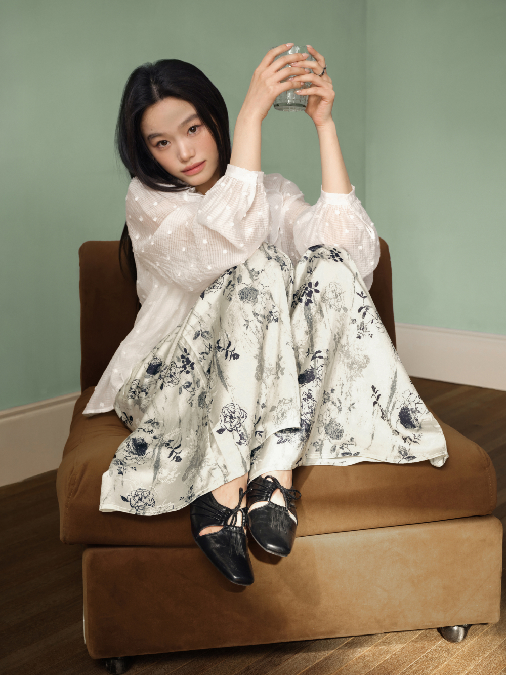 Floral Wide Leg Pants