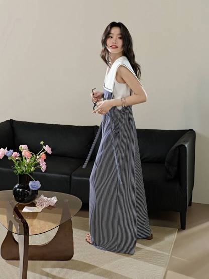 Striped Jumpsuit – KUOSE.com Striped Jumpsuit – KUOSE.com