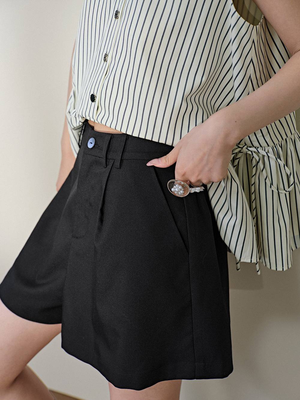 高い信頼 厚い信頼 High-waisted Shorts – KUOSE.com パンツ