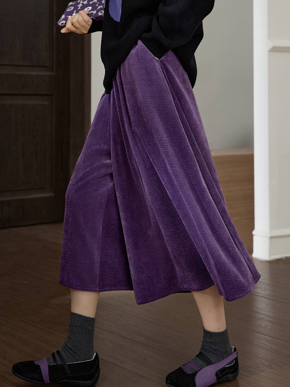 Corduroy Wide-Leg Pants – KUOSE.com