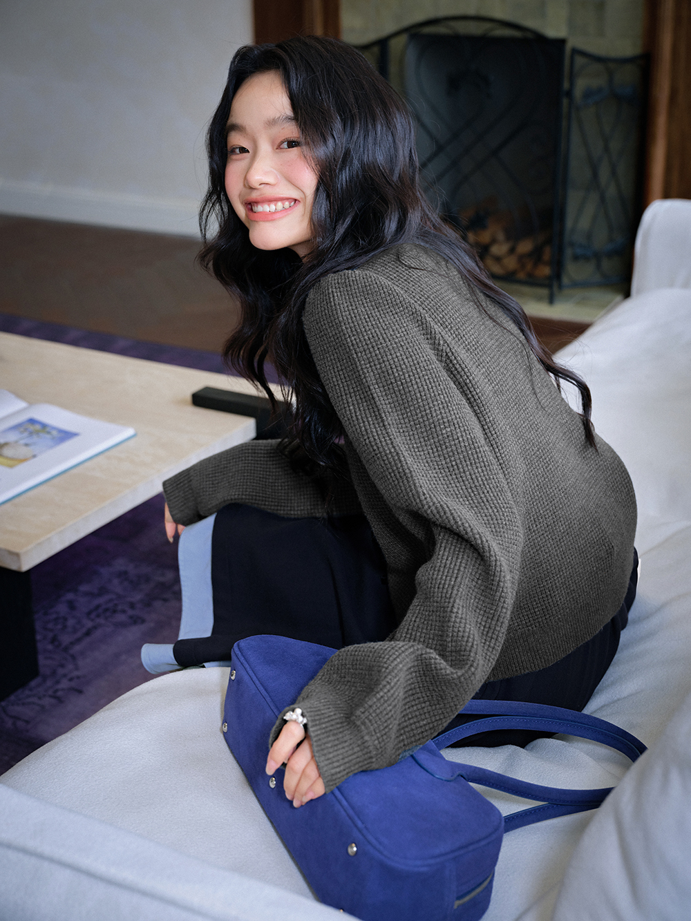 sheller リボン付きニットセーター sheller リボン付きニットセーター