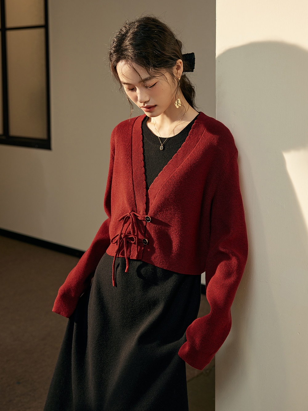 カーディガンとドレスセット – KUOSE.com