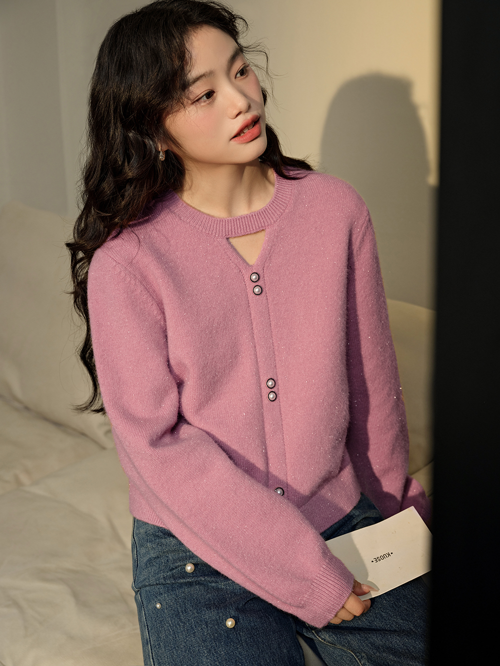 Front Cut Out Sweater