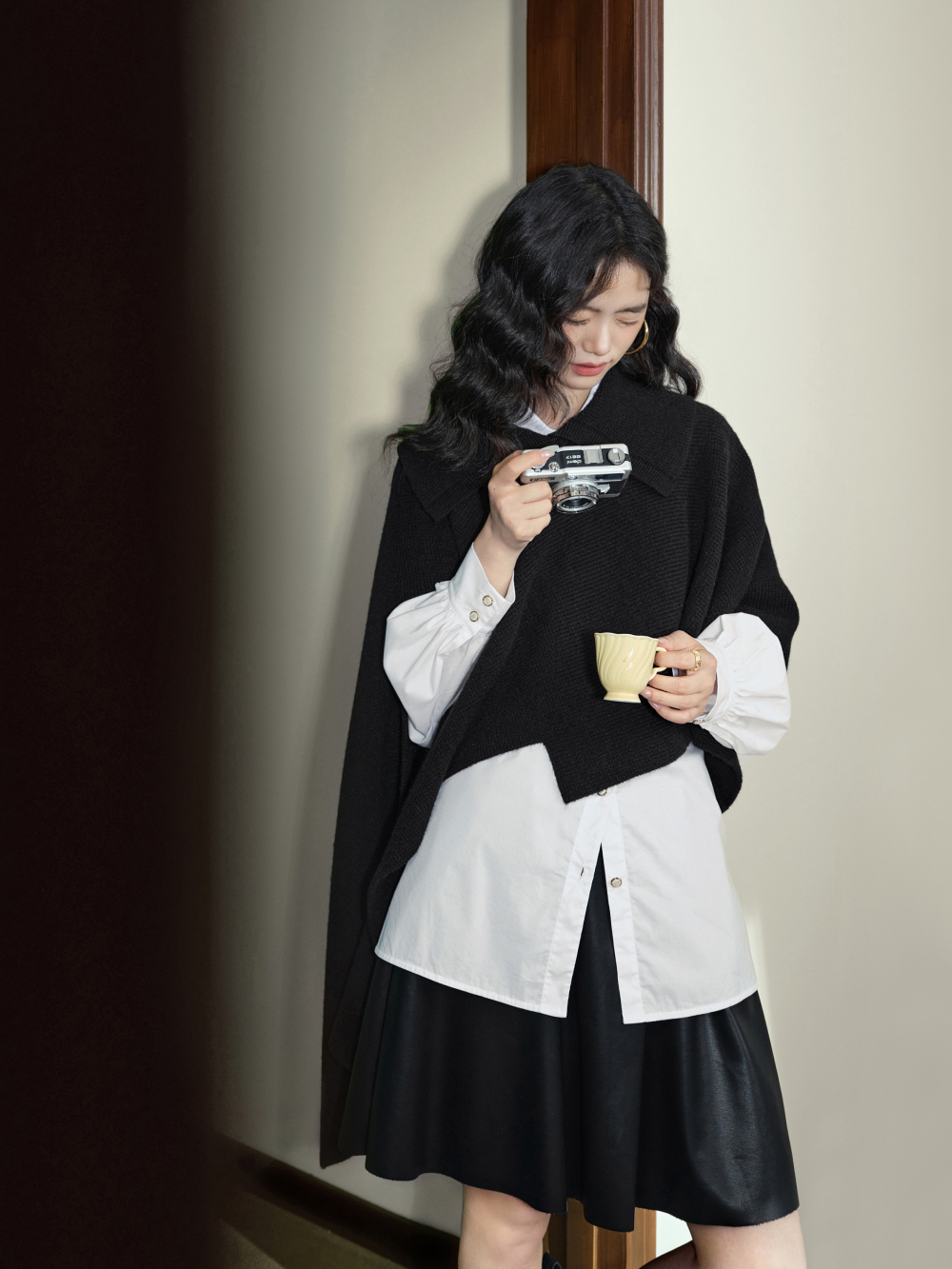 Irregular Hem Cape