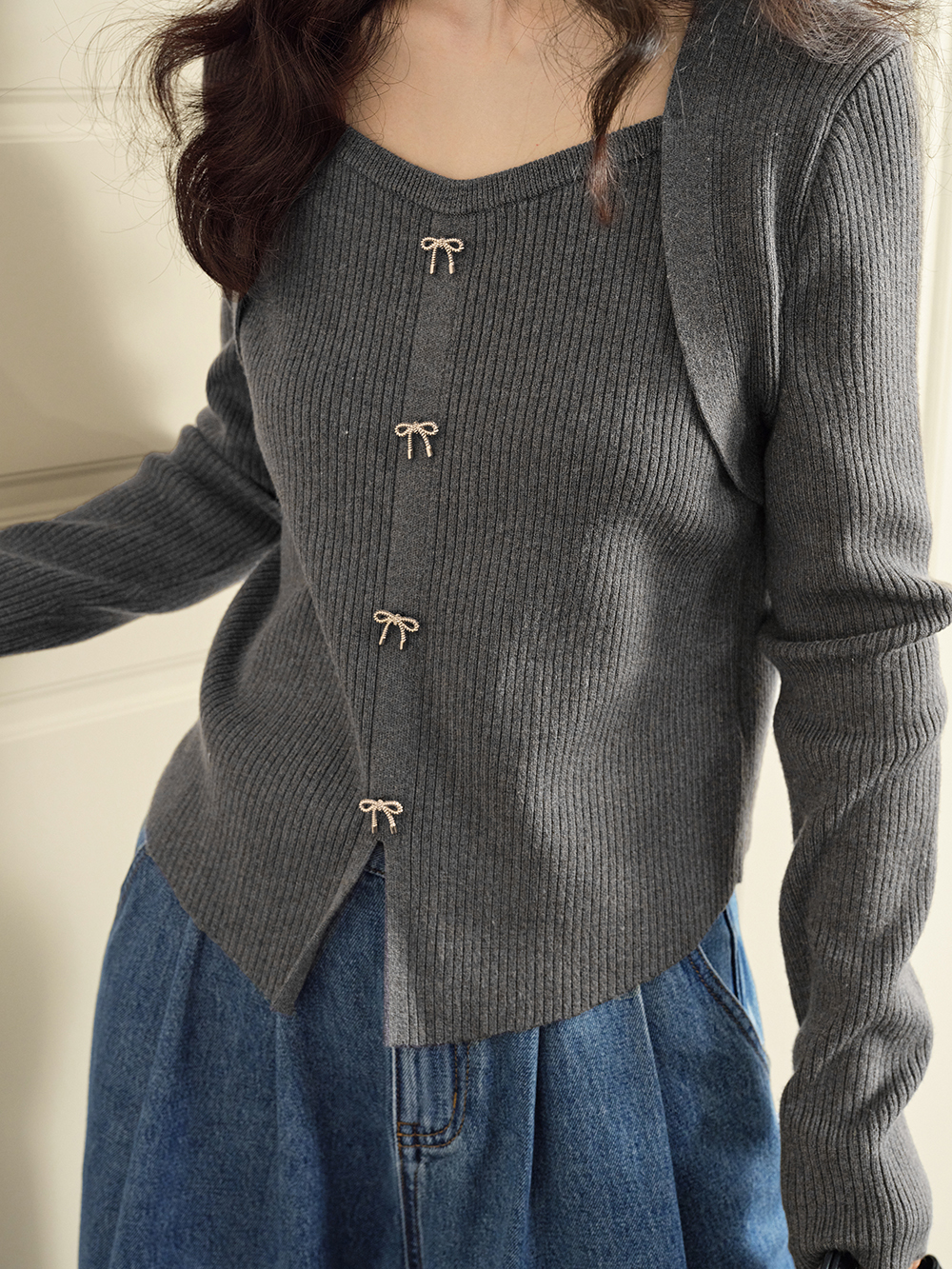 リボンニットトップ – KUOSE.com リボンニットトップ – KUOSE.com